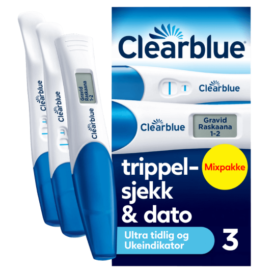Clearblue Triple Check Graviditetstest 3 stk Clearblue Triple Check Graviditetstest 3 stk