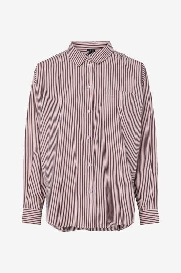 pieces - Skjorte pcFemme LS Loose Shirt Wvn - Rød