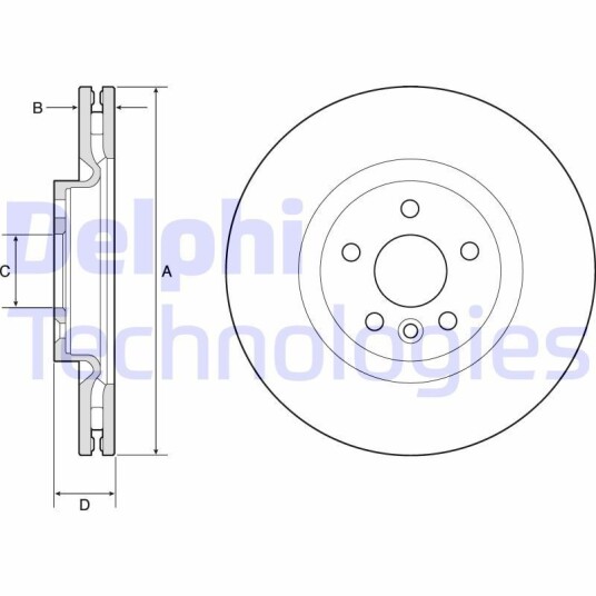 Bremseskive DELPHI BG9183C Bremseskive DELPHI BG9183C