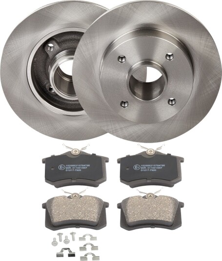 Bremseskiver og klosser RIDEX 3405B2144