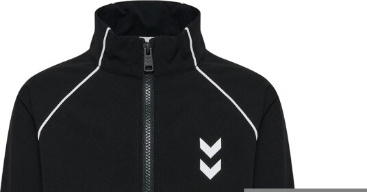 Hummel Treningsjakke hmlJR Street Tracksuit Black Beauty Hummel 9 10 år (134 140) Cardigan Hvit Svart