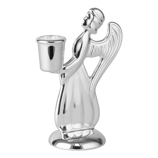 Skultuna  Skytsengel stor 14 cm sølvplatert messing