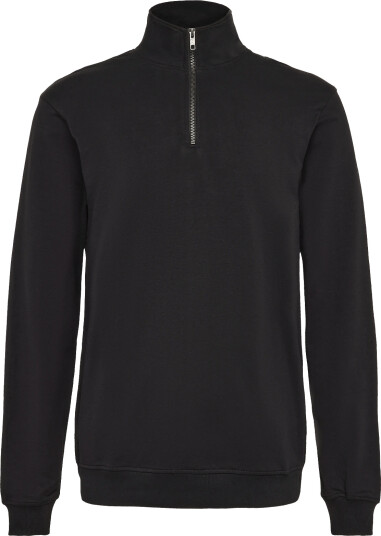 Bread & Boxers Half Zip (Gots)   Black   M x 35