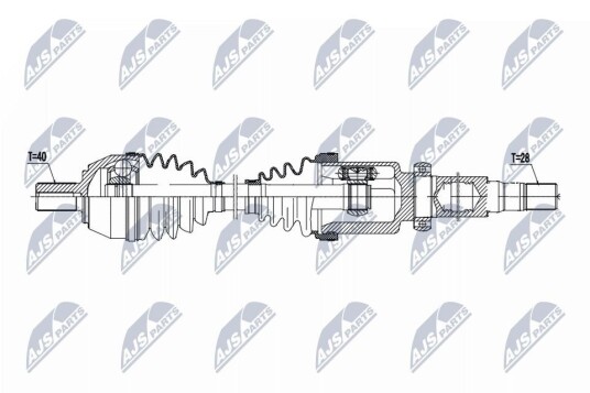 Nty Drivaksel NTY NPW FR 181 Nty Drivaksel NTY NPW FR 181