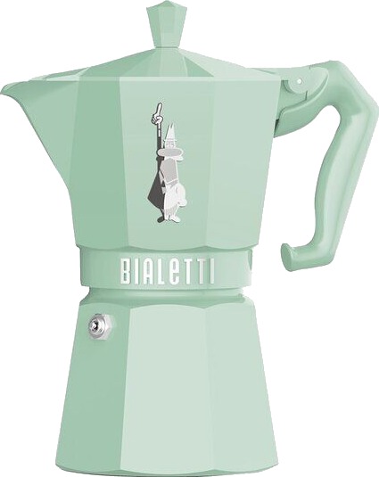 Bialetti Exclusive espressokanne 6 kopper 25 cl pastellgrønn Bialetti Exclusive espressokanne 6 kopper 25 cl pastellgrønn