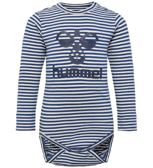 Hummel Body L/æ hmlMulle Navy Peony 62 Langermet Body Blå