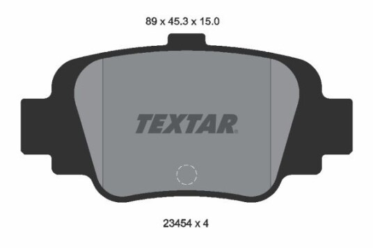 Bremseklosser TEXTAR 2345401 Bremseklosser TEXTAR 2345401