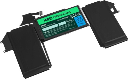 Green Cell Batteri Til Bærbar Pc Tilsvarer: Apple A1965 Litiumpolymer 3-Cellers 4200 Mah 48 Wh Svart AP32WX Green Cell Batteri Til Bærbar Pc Tilsvarer: Apple A1965 Litiumpolymer 3-Cellers 4200 Mah 48 Wh Svart AP32WX