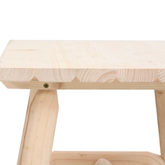 vidaXL Sidebord 49x49x50 cm heltre gran