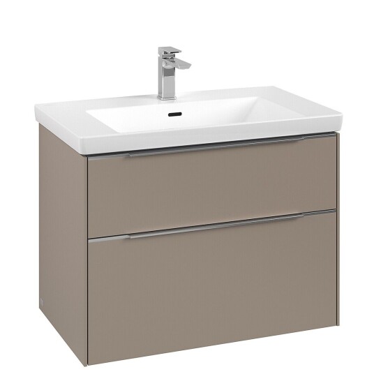 Villeroy & Boch  Subway 3.0 Servantskap m/2 skuffer 772x576x478 mm Taupe Matt