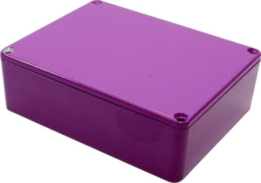 Hammond Electronics 1590BB2PR 119 × 94 × 38 mm Støpt Aluminium Lilla Kabinett