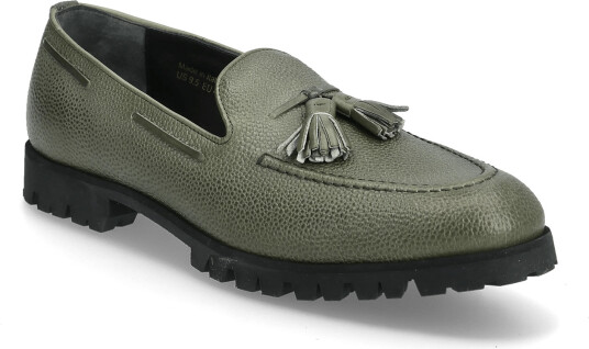 Aimé Leon Dore Tassel Loafer   Khaki green   45.5