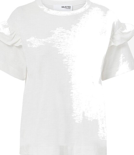 Selected FEMME - Topp slfRylie SS Florence Tee - Hvit Selected FEMME - Topp slfRylie SS Florence Tee - Hvit