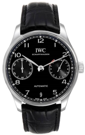 IWC Herreklokke IW500703 Portuguese Sort/Lær Ø42.3 mm