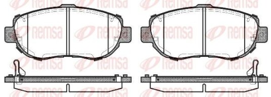 Bremseklosser REMSA 0456.14 Bremseklosser REMSA 0456.14