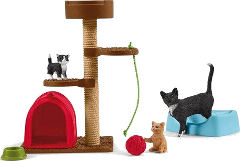 Schleich Lekesett for Søte Katter 9 Deler 3+ År