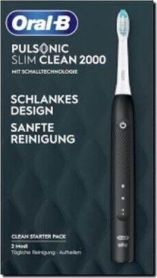 Oral-B Pulsonic Slim Clean 2000 Elektrisk Tannbørste med 2 Minutters Timer og Ladestativ Oral-B Pulsonic Slim Clean 2000 Elektrisk Tannbørste med 2 Minutters Timer og Ladestativ
