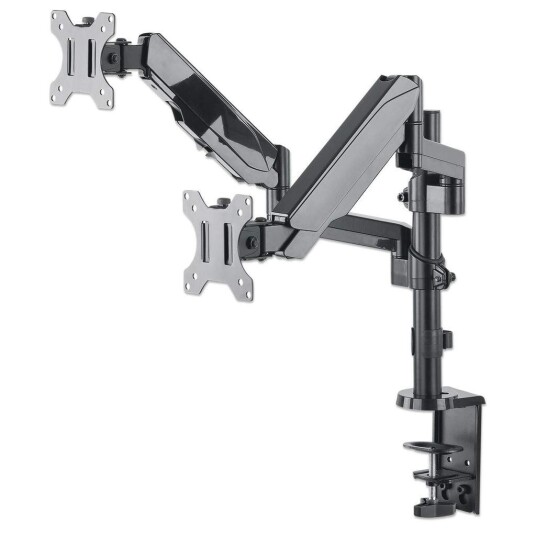 MANHATTAN Monitorhalterung mit Gasdruckfeder für 2x17-32" MANHATTAN Monitorhalterung mit Gasdruckfeder für 2x17-32"