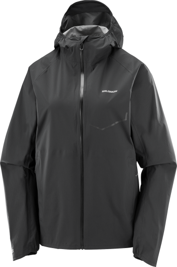 Salomon Women"s Bonatti Waterproof Jackets Deep Black Deep Black/ M