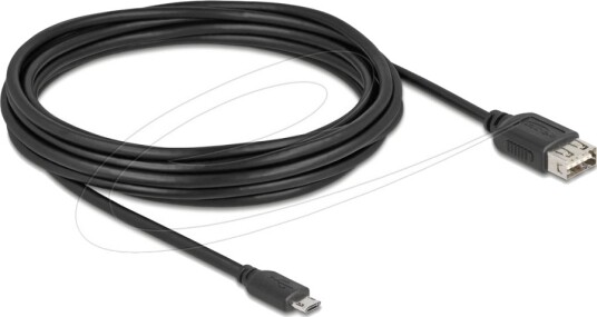 Delock Usb Kabel Micro Usb Type B Hann Reversibel Til Usb Hunn Reversibel Usb 2.0 5 M Easy Usb Svart