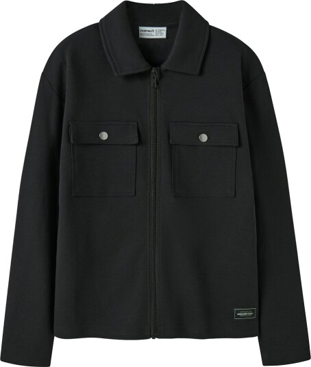 Name It Nkmniall Ls Nreg Overshirt Black 134 140