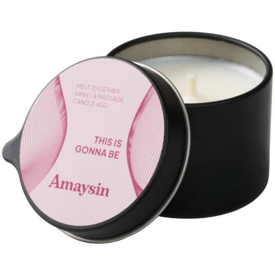 Amaysin Melt Together Vanilje Massasjelys Hvit