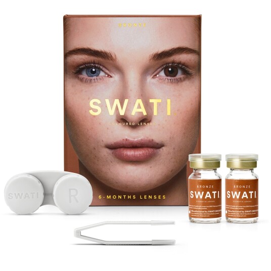 Swati Coloured Lenses Bronze 6 Months 1 par Kosmetiske Linser