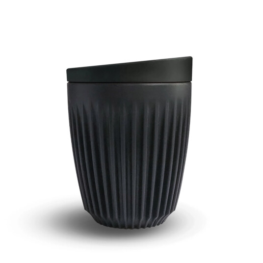 Huskee Reusable Travel Cup & Lid - Charcoal , 235ml (8oz)