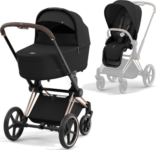 Cybex Priam Rose Gold/Sepia Black Komplett Barnevogn
