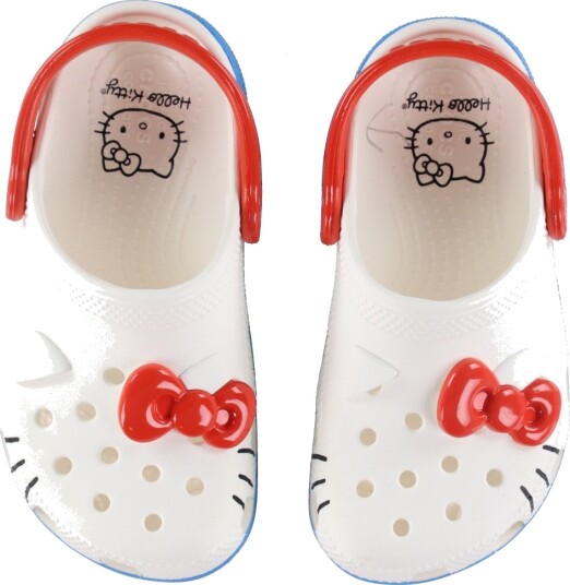 Crocs Sandaler   Hello Kitty IAM Classic+ Clog T   Hvit   Crocs   20/21   Sandals Blå Rød   20 21