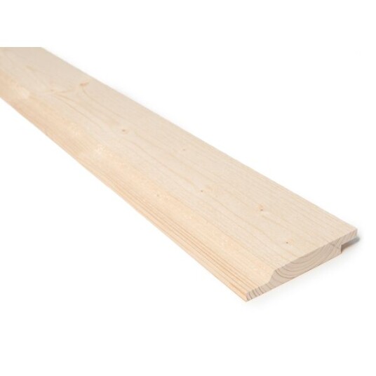Standardsortiment Kledning profilert gran ubehandlet 19x123 mm dobbelfals 60° klasse 1