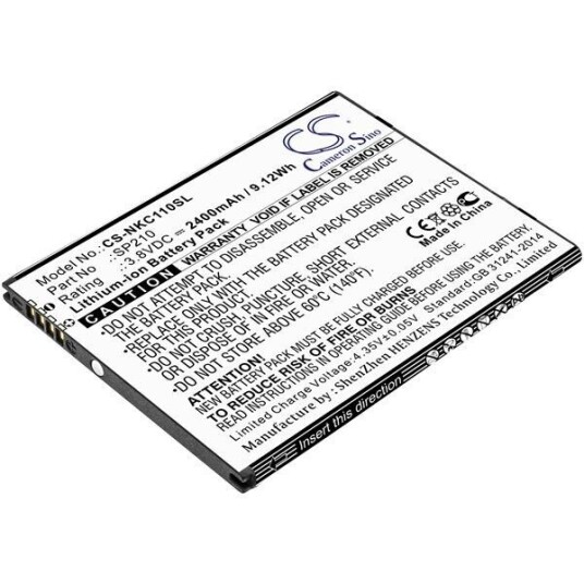 Nokia C1 Plus batteri (2400 mAh 3.8 V, Sort)