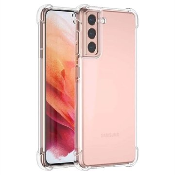 Samsung Galaxy S21 5G Støtsikkert TPU-deksel Gjennomsiktig