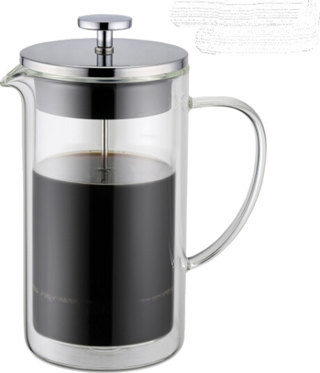 WEIS Presskanne i glass. Dobbeltvegget og isolert. 1 liter WEIS Presskanne i glass. Dobbeltvegget og isolert. 1 liter