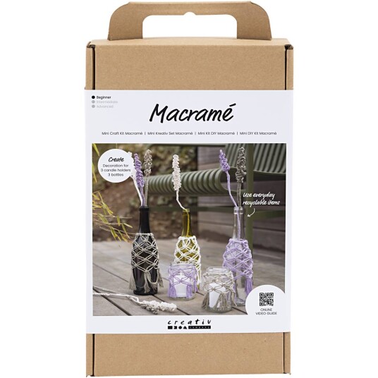 Craft Kit Macramé Glass Decoration 977626