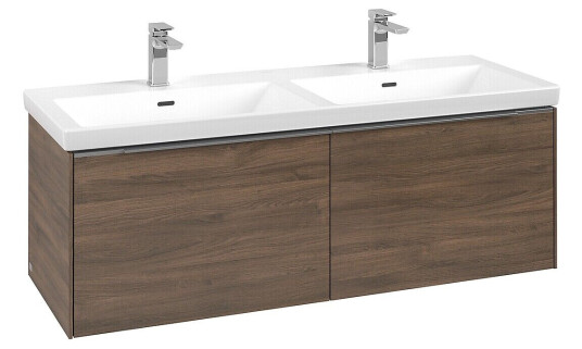 Villeroy & Boch  Subway 3.0 Servantskap m/2 skuffer 1272x429x478 mm Arizona Eik
