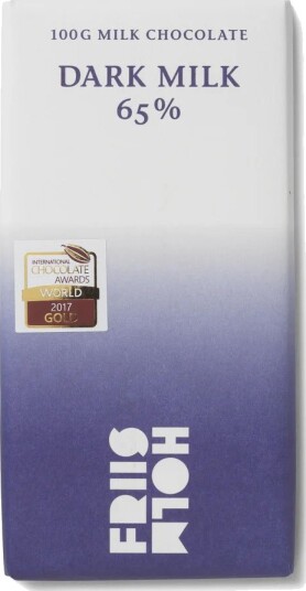 Friis Holm 65% Dark Milk Fine Chocolate Bar Friis Holm 65% Dark Milk Fine Chocolate Bar