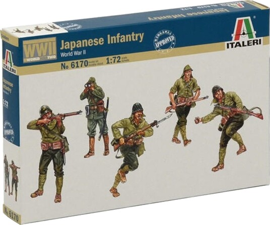 Italeri WWII Japanske Infanterisoldater 1:72 Italeri WWII Japanske Infanterisoldater 1:72