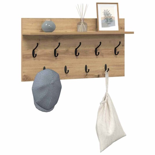  Vegghengt kleshenger artisan eik 80 x 40 x 12 cm Konstruert tre