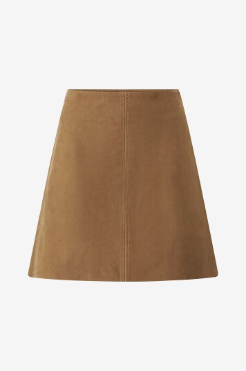 Saint Tropez   Skinn skjørt LuellaSZ   Brun