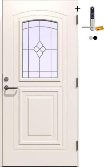 Ytterdør Gilje Dole med Yale Doorman Classic Home