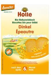 Holle Spelt tvebakker til baby Ø demeter   200 gram