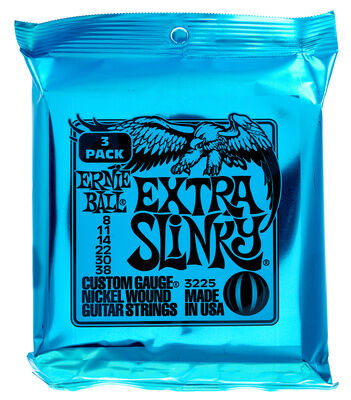 Ernie Ball Extra Slinky 3-pack 3225 Ernie Ball Extra Slinky 3-pack 3225
