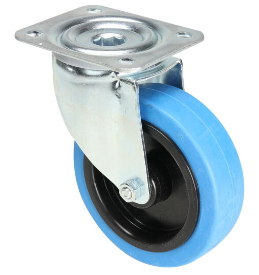Tente 37035 - Swivel Castor 125 Mm With Blå Wheel