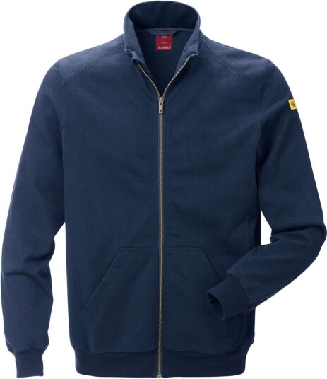 Fristads Sweatshirtjacka Esd 4080 Xsm Mörk Marinblå S Fristads Sweatshirtjacka Esd 4080 Xsm Mörk Marinblå S