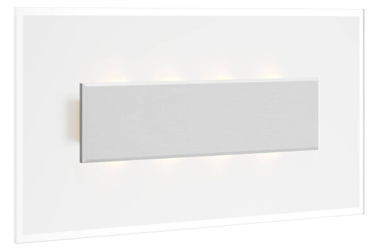 Rothfels Lole LED-glassvegglampe, alu, 59x29 cm