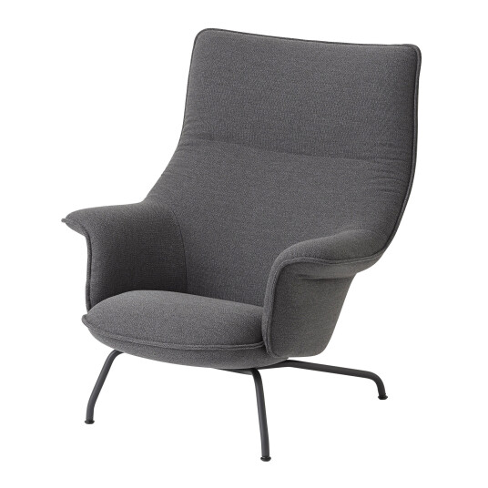 Muuto Doze Lounge Chair Ocean 80/ Anthracite Black Muuto Doze Lounge Chair Ocean 80/ Anthracite Black