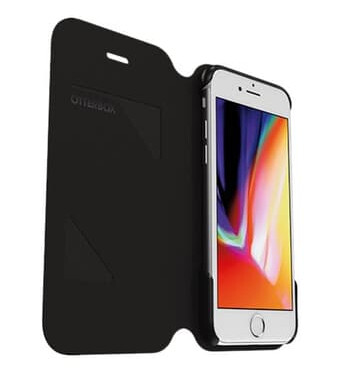 OtterBox Strada Flip-deksel til iPhone 7/8/SE (2020/2022) Svart med MagSafe