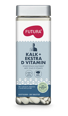 Futura Kalk + Ekstra D Vitamin 300 Tabletter Futura Kalk + Ekstra D Vitamin 300 Tabletter