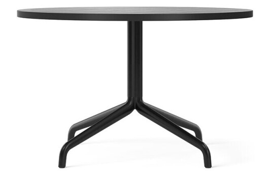 Audo Copenhagen Harbour Column loungebord oak black, sort stålstativ